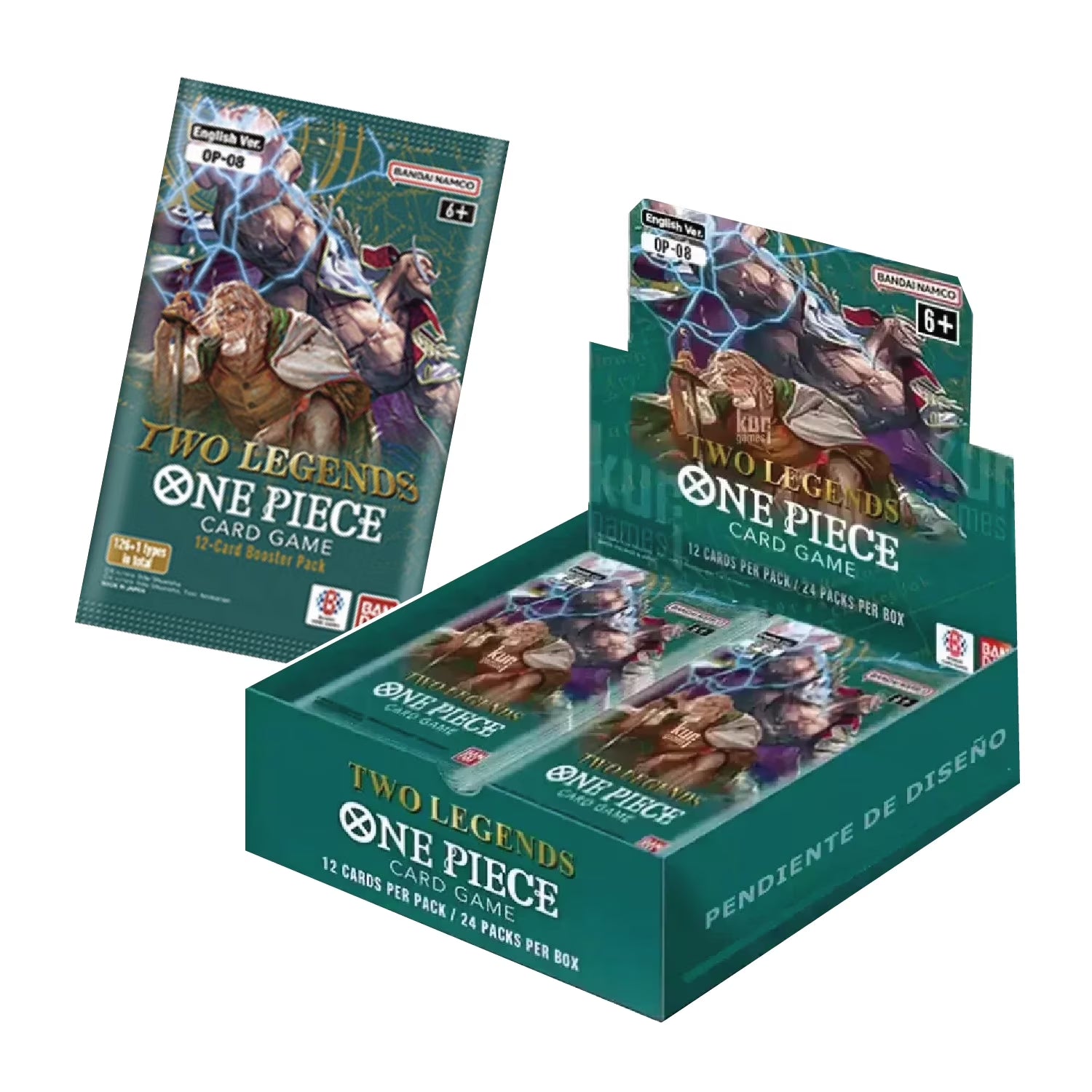 Bandai One Piece Booster Display Box - Two Legends (OP-08)