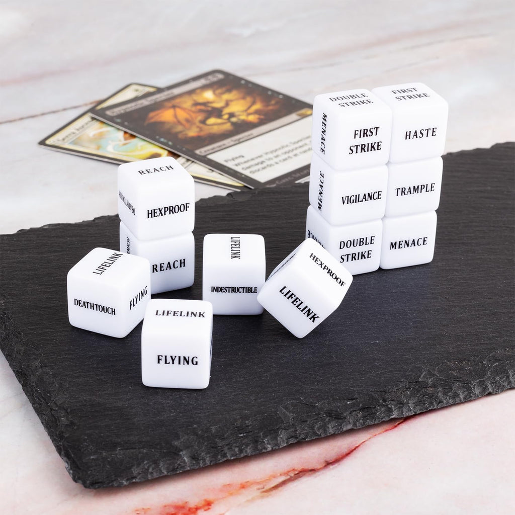 48-Piece MTG Ability Counter Dice Set Buff Tokens for Magic the Gathering Card G
