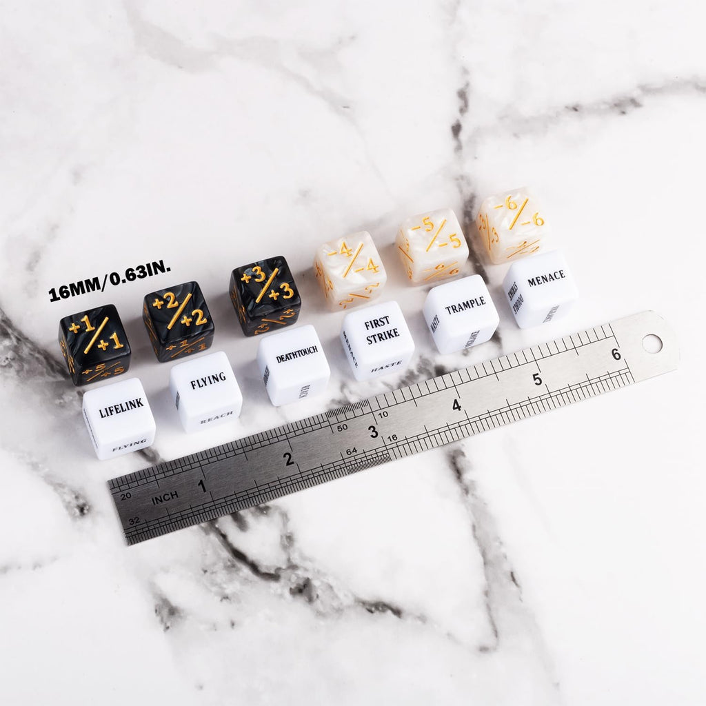 48-Piece MTG Ability Counter Dice Set Buff Tokens for Magic the Gathering Card G
